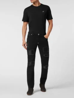 PHILIPP PLEIN Jeansy 9233 Czarny Skinny Fit