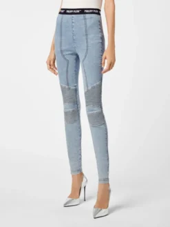 PHILIPP PLEIN Jeansy 1111 Niebieski jasny Slim Fit