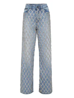 PHILIPP PLEIN Jeansy 26275 Niebieski Skater Fit