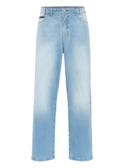 PHILIPP PLEIN Jeansy 25901 Niebieski Loose Fit