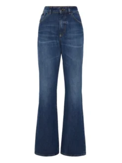 PHILIPP PLEIN Jeansy 27203 Niebieski Straight Fit