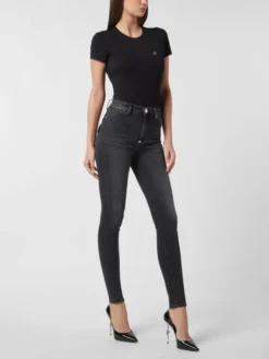 PHILIPP PLEIN Jegginsy 27207 Czarny Jegging Fit