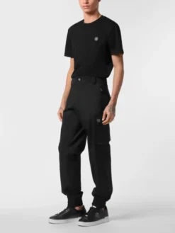 PHILIPP PLEIN Joggery 25467 Czarny Jogger Fit