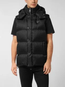 PHILIPP PLEIN Kamizelka 27037 Czarny Regular Fit