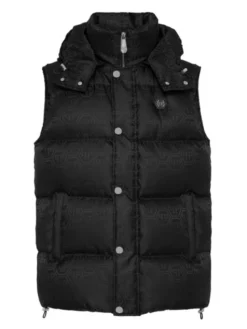 PHILIPP PLEIN Kamizelka 27037 Czarny Regular Fit
