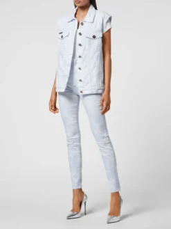 PHILIPP PLEIN Kamizelka 30434 Niebieski Regular Fit
