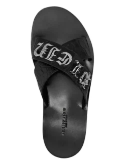PHILIPP PLEIN Klapki 15185 Czarny