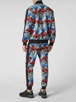 PHILIPP PLEIN Komplet top i spodnie 2771 Turkusowy Regular Fit