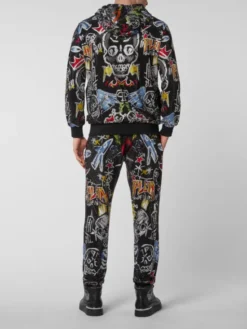 PHILIPP PLEIN Komplet top i spodnie 3299 Czarny Regular Fit
