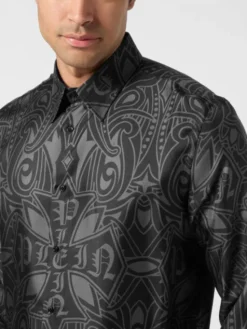 PHILIPP PLEIN Koszula 26111 Czarny Regular Fit