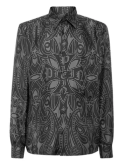 PHILIPP PLEIN Koszula 26111 Czarny Regular Fit