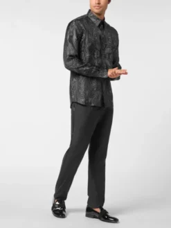PHILIPP PLEIN Koszula 26111 Czarny Regular Fit