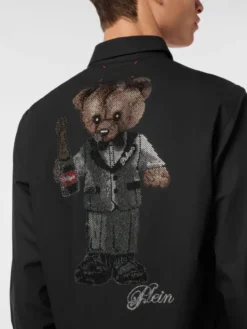 PHILIPP PLEIN Koszula 27045 Czarny Fitted Fit