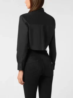 PHILIPP PLEIN Koszula 26471 Czarny Fitted Fit