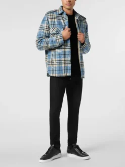 PHILIPP PLEIN Koszula 26121 Niebieski jasny Regular Fit
