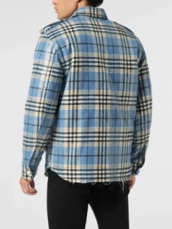PHILIPP PLEIN Koszula 26121 Niebieski jasny Regular Fit