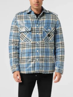 PHILIPP PLEIN Koszula 26121 Niebieski jasny Regular Fit