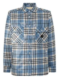 PHILIPP PLEIN Koszula 26121 Niebieski jasny Regular Fit