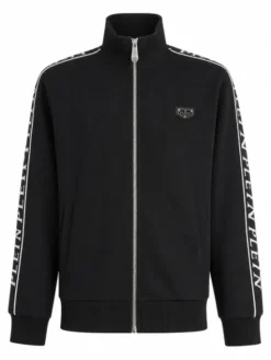 PHILIPP PLEIN Kurtka do biegania 31701 Czarny Jegging Fit