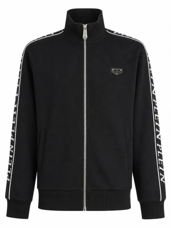 PHILIPP PLEIN Kurtka do biegania 31701 Czarny Jegging Fit