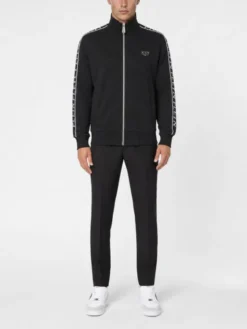 PHILIPP PLEIN Kurtka do biegania 31701 Czarny Jegging Fit