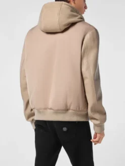 PHILIPP PLEIN Kurtka skórzana 26983 Beżowy Regular Fit