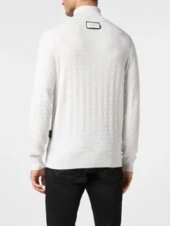 PHILIPP PLEIN Longsleeve 11485 Biały Regular Fit