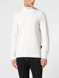 PHILIPP PLEIN Longsleeve 11485 Biały Regular Fit