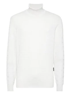 PHILIPP PLEIN Longsleeve 11485 Biały Regular Fit
