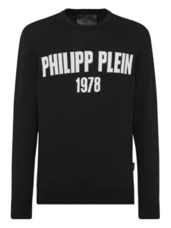 PHILIPP PLEIN Longsleeve 22873 Czarny Regular Fit