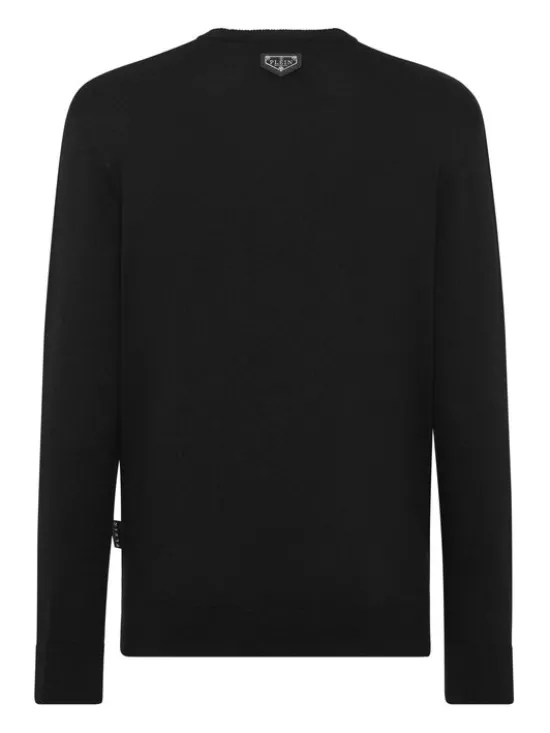 PHILIPP PLEIN Longsleeve 22873 Czarny Regular Fit