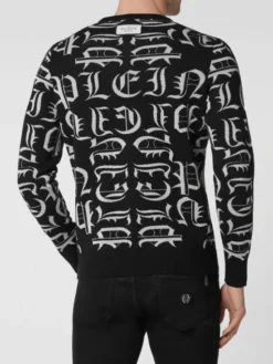PHILIPP PLEIN Longsleeve 365 Czarny Regular Fit