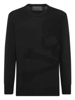 PHILIPP PLEIN Longsleeve 9487 Czarny Regular Fit