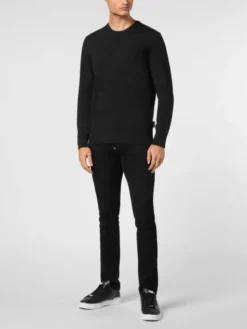 PHILIPP PLEIN Longsleeve 9487 Czarny Regular Fit