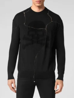 PHILIPP PLEIN Longsleeve 2187 Czarny Regular Fit