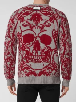 PHILIPP PLEIN Longsleeve 2261 Szary Regular Fit