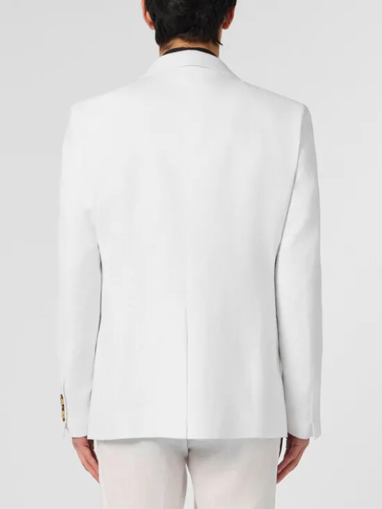 PHILIPP PLEIN Marynarka 30665 Biały Regular Fit