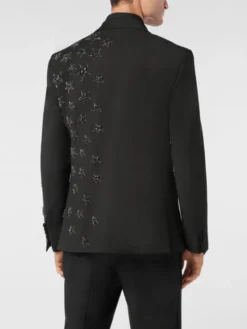 PHILIPP PLEIN Marynarka 24235 Czarny Fitted Fit