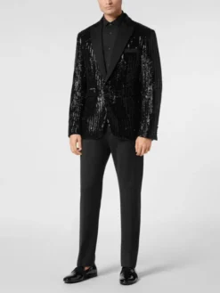 PHILIPP PLEIN Marynarka 23087 Czarny Regular Fit