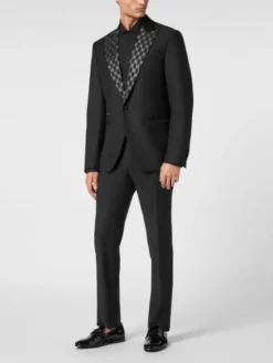 PHILIPP PLEIN Marynarka 14735 Czarny Regular Fit
