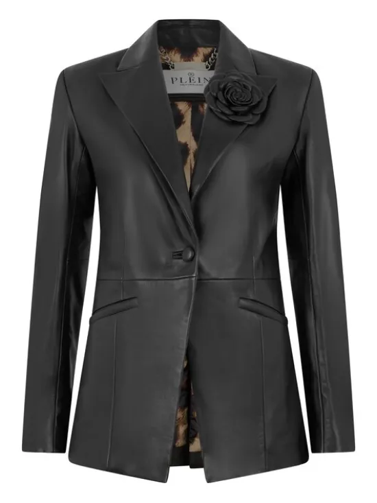PHILIPP PLEIN Marynarka 31132 Czarny Blazer Fit