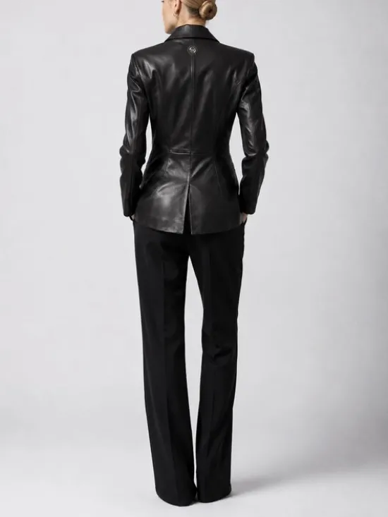 PHILIPP PLEIN Marynarka 31132 Czarny Blazer Fit