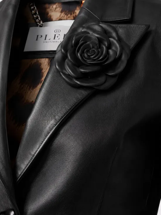 PHILIPP PLEIN Marynarka 31132 Czarny Blazer Fit