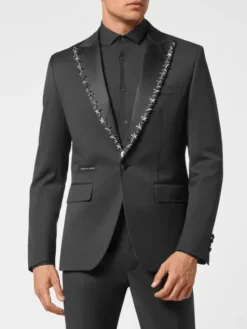 PHILIPP PLEIN Marynarka 4391 Czarny Regular Fit