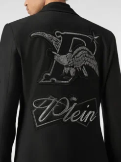 PHILIPP PLEIN Marynarka 26099 Czarny Regular Fit