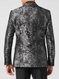 PHILIPP PLEIN Marynarka 1917 Czarny Fitted Fit