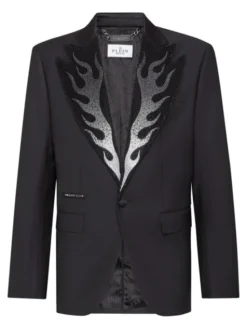 PHILIPP PLEIN Marynarka 20729 Czarny Regular Fit