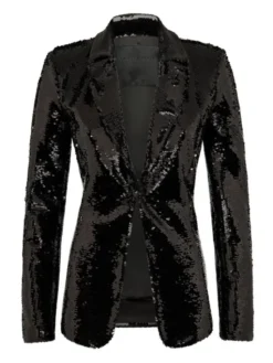 PHILIPP PLEIN Marynarka 30887 Czarny Loose Fit