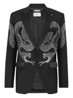PHILIPP PLEIN Marynarka 2283 Czarny Fitted Fit