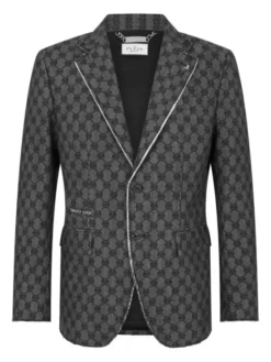 PHILIPP PLEIN Marynarka 31285 Czarny Regular Fit